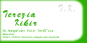 terezia kikir business card